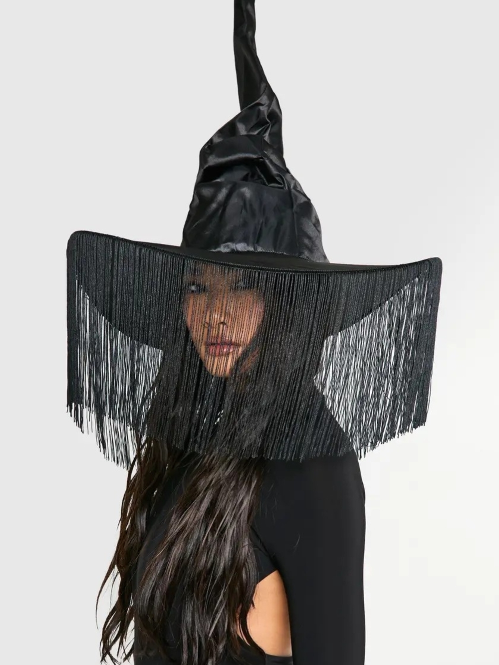 Halloween Fringe Detail Witches Hat